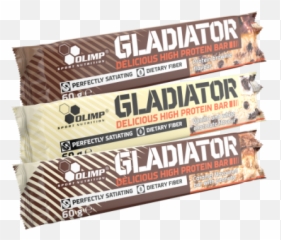 Olimp Gladiator Bar 60g - Label Png,Gladiator Png
