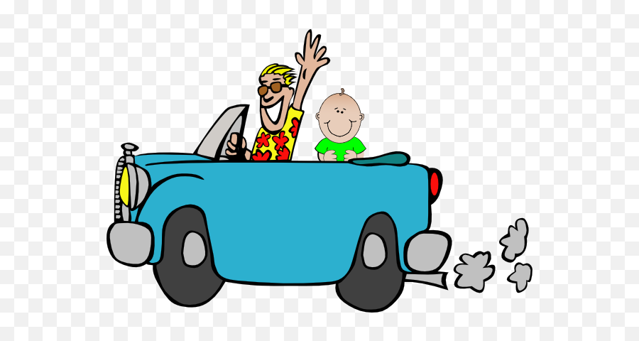 Man With Baby In Car Png Clip Arts For - Driving Car Clipart Gif,Car Clip Art Png