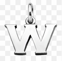 Silver Alphabet Letter Charm - Sign png