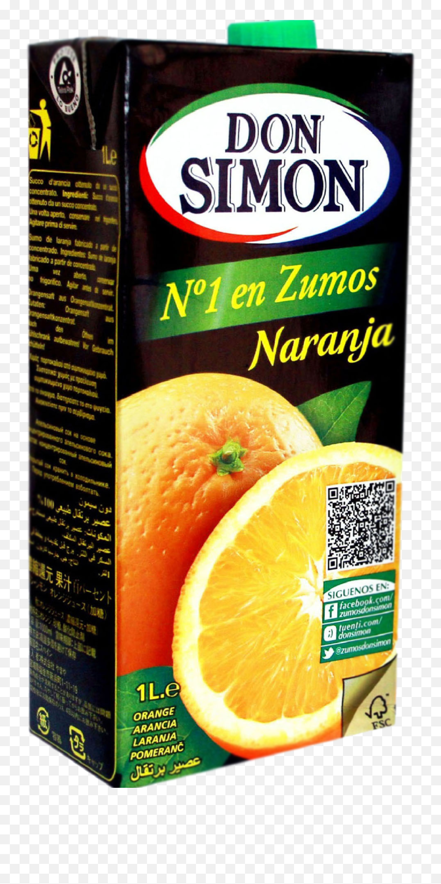 Download Orange Juice 1l - Don Simon Orange Juice Full Don Simon Juice Png,Juice Png