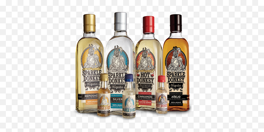 Sparkle Donkey Tequila - Sparkle Donkey Png,Tequila Bottle Png