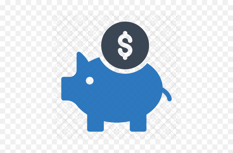 Piggy Bank Icon - Domestic Pig Png,Piggy Bank Transparent