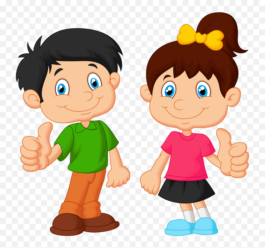 Soloveika - Boy And Girl Clipart Png Kids Thumbs Up Clipart,Girl Png