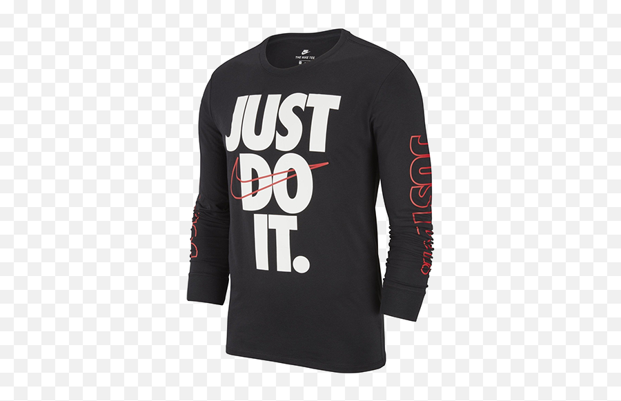 Download Nike Just Do It Long Sleeve T - Shirt Nike T Shirt Nike Férfi Hosszú Ujjú Póló Png,Nike Just Do It Png