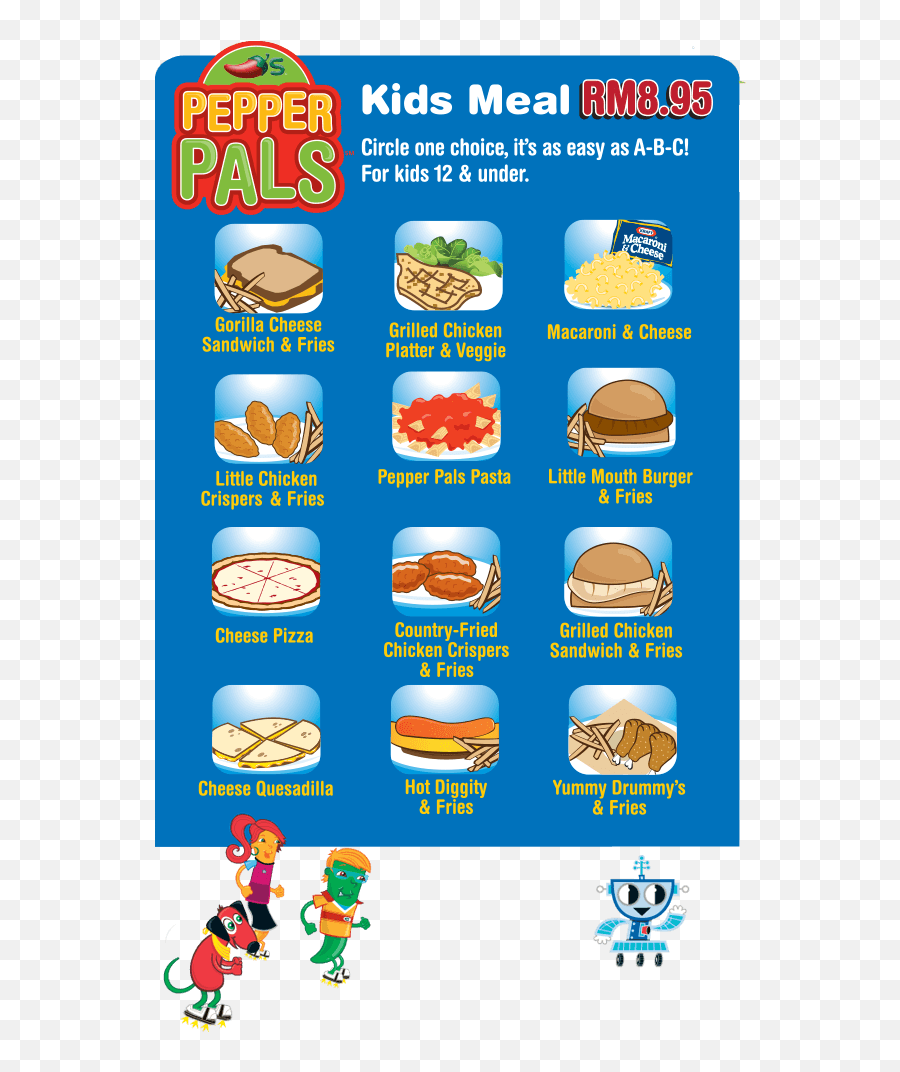 Download Kids Menu Food Img - Chiliu0027s Restaurant Kids Menu Kids Menu Malaysia Png,Png Img