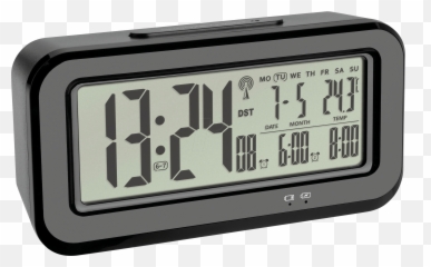 Boxx Radio Alarm Clock Digital With Temperature Display - Digitaler Funkwecker png