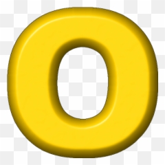 Presentation Alphabets Yellow Refrigerator Magnet O - Alphabet Letter O Yellow Png,Letter O Png