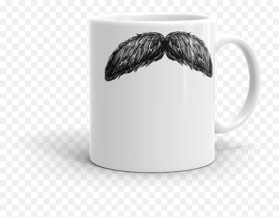 Mustache Mug - Thick Coffee Cup Png,Mustache Transparent