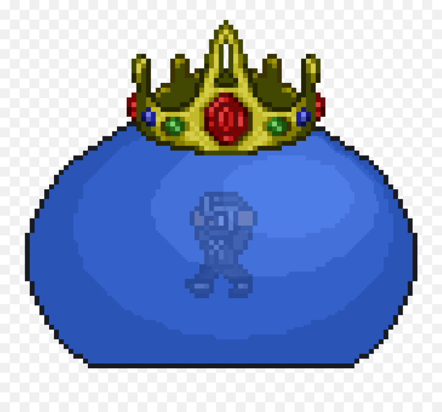 Terraria Slime King Transparent Background Clipart - Full Terraria Queen Slime Png,King Crown Transparent Background