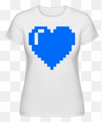 8 Bit Heart Shirtinator Womenu0027s T - Pink Pixel png