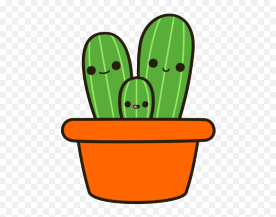 Cactus Png Tumblr - Cute Cactus Family 2382322 Vippng Cute Plant Png Transparent,Family Png