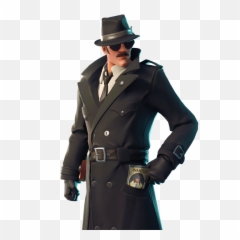 Fortnite Noir Skin - Character Png Images Pro Game Guides Noir Fortnite,Trench Coat Png