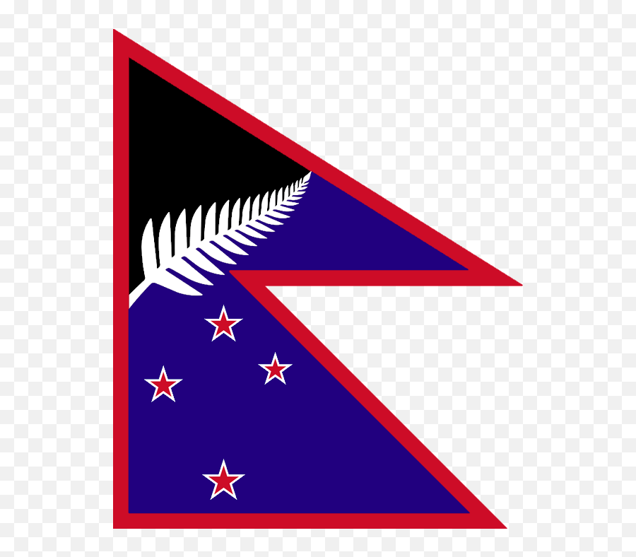 New Zealand Flag In The Style Of Nepal - New Zealand Flag New Png,New Zealand Flag Png