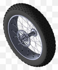 Fat Bike Wheel - Bicycle 3d Cad png