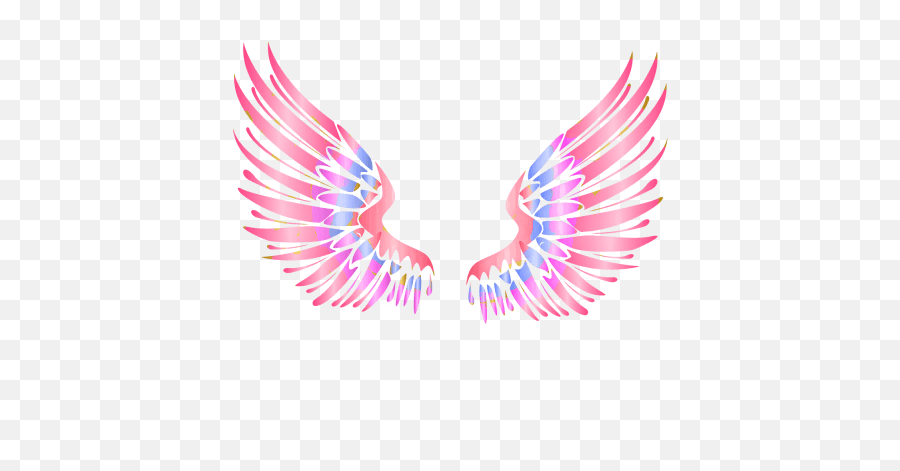 Colorful Angels Wings Png - Gold Wings Transparent Background,Angels Wings Png