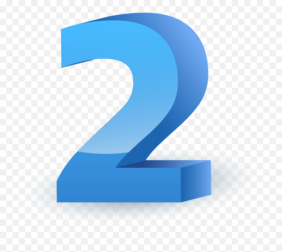 2 Number Png Images Transparent Background Play - Horizontal,Number 2 Png