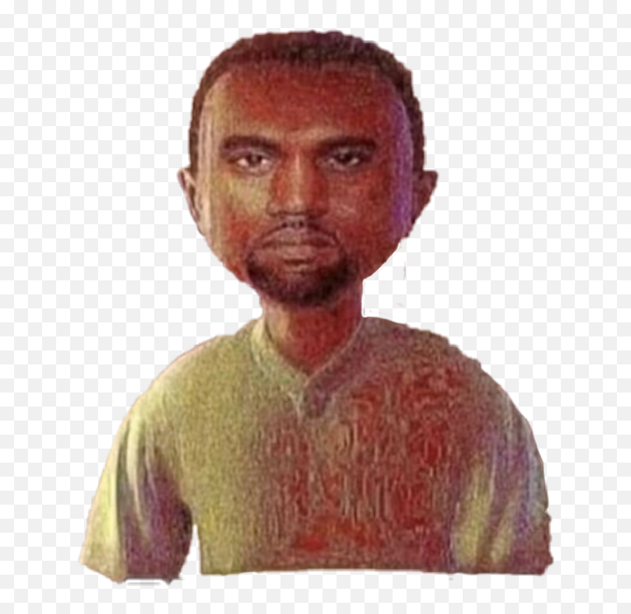 Kanyewest Kanye Meme Memed Dankmemes Sticker By Yaboi - Kanye West Deep Fried Png,Kanye West Transparent Background