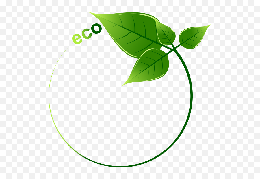 Download Eco Leaves Surrounded Green Facebook By Icon Hq Png - Creative Eco Friendly Logo,Leaves Transparent Png