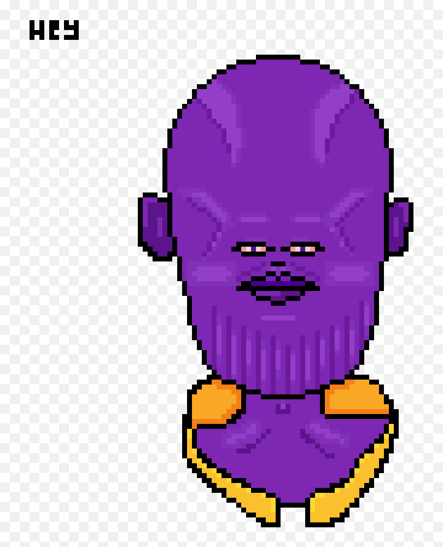 Pixilart - Thanos By Weirdovanessa Render Habbo Png,Thanos Face Png
