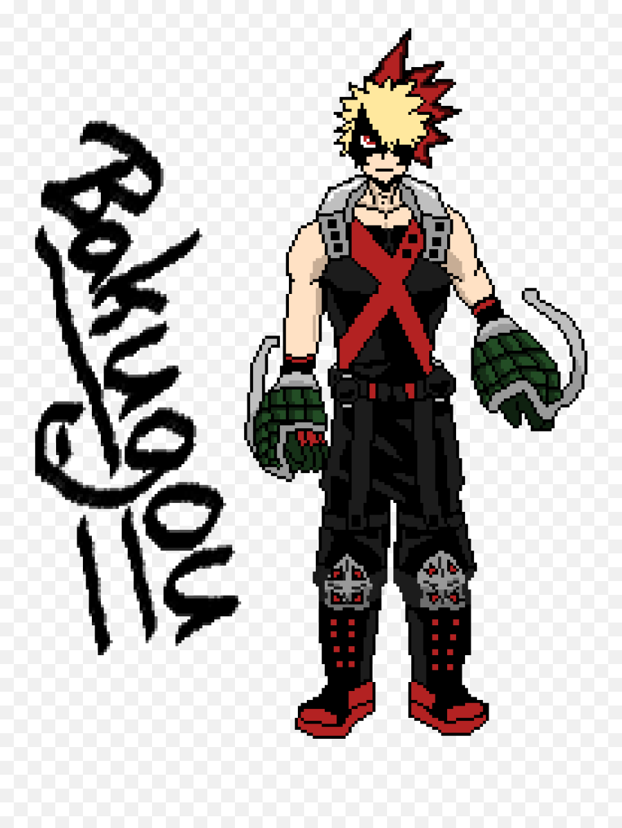 Pixilart - Bakugou Hero Suit By Izukumidoriya1 Fictional Character Png,Bakugou Png