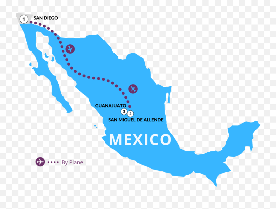 Mexico Mágico Trip U2014 Motion To Roam - Mexico Map Cartoon Png,Trip Png