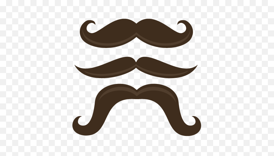 Download Hd Mustache Clip Art No - Mustache Clipart Brown Png,Handlebar Mustache Png