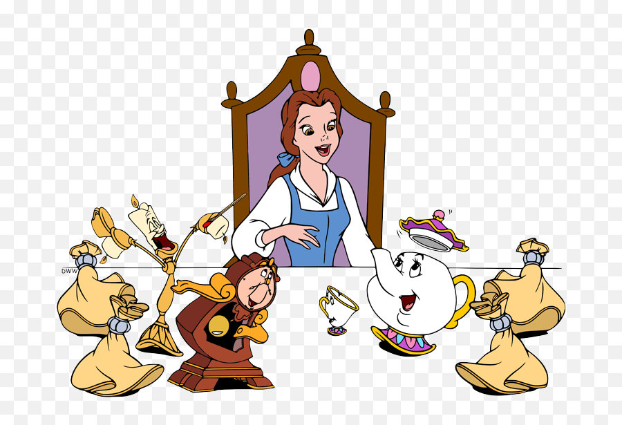 Beauty And The Beast Group Clip Art Disney Galore - Beauty And The Beast Clipart Be Our Guest Png,Be Our Guest Png