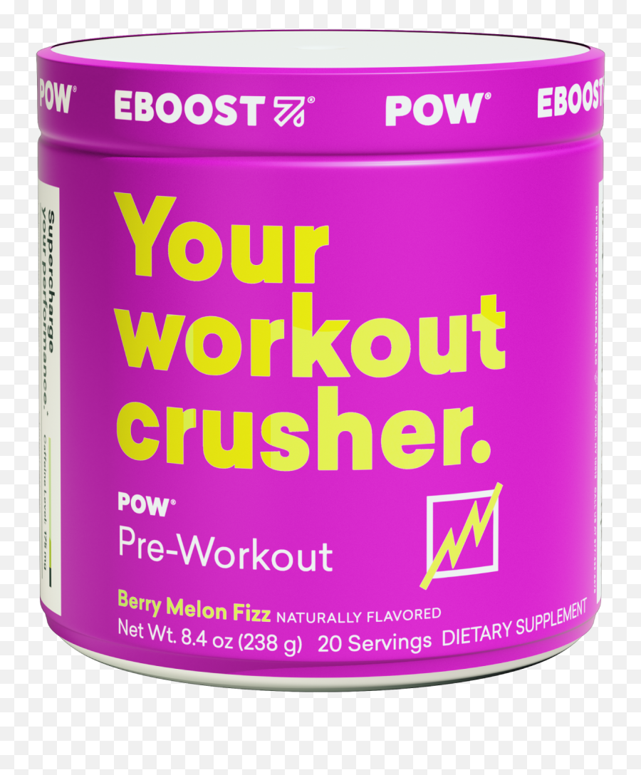 Pow Natural Pre - Workout Eboost Png,Pow Transparent