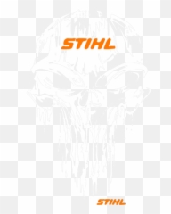 Skull Stihl Logo Halloween Shirt - TShirt Shoping Online png