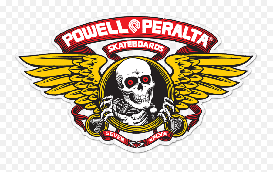 Powell Peralta Winged Ripper Die - Cut Sticker 5 Red Powell Peralta Sticker Png,Mutants And Masterminds Logo