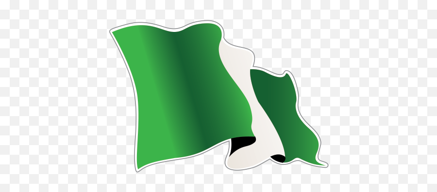 Printed Vinyl Ng Nigeria Flag - Nigeria Flag Stickers Png,Nigerian Flag Png