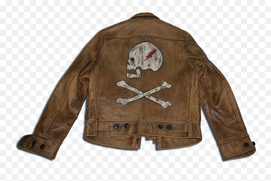 Ralph Lauren Rrl Cowhide Leather Jacket - Vintage Painted Leather Jacket Png,Icon Vintage Flattrack Jacket