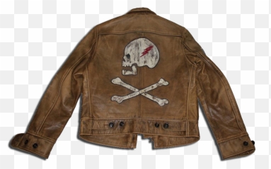 Ralph Lauren Rrl Cowhide Leather Jacket - Vintage Painted Leather Jacket Png,Icon Vintage Flattrack Jacket
