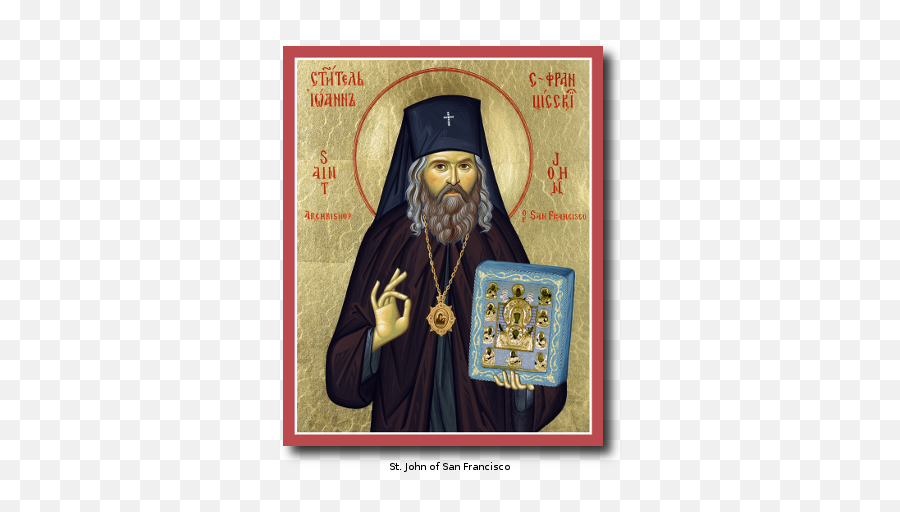 Saint John - Saint John Maximovitch Icon Png,St John The Apostle Icon