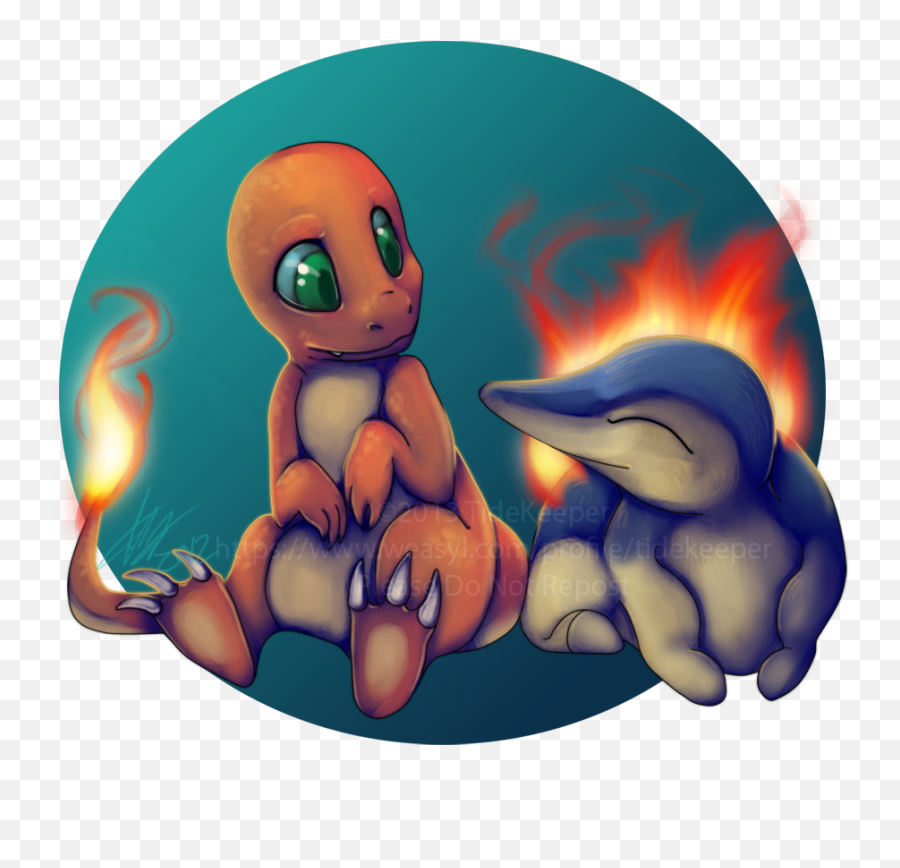 Pokemon - Charmander And Cyndaquil U2014 Weasyl Charmander And Cyndaquil Png,Cyndaquil Png