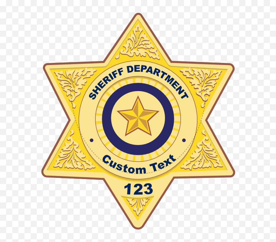 Custom Sheriff Badge Magnet - Language Png,Star Badge Icon