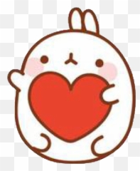 Molang Cute Christmas Bunny Kawaii Kpop - Kawaii Bunny Png,Molang Png
