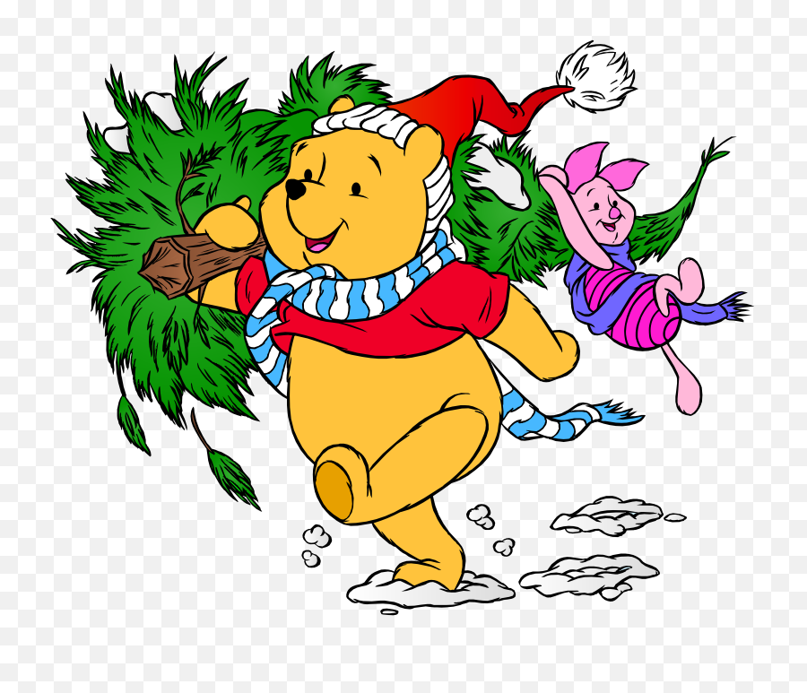 Pooh And Piglet Clipart - Christmas Winnie The Pooh Png,Pooh Png