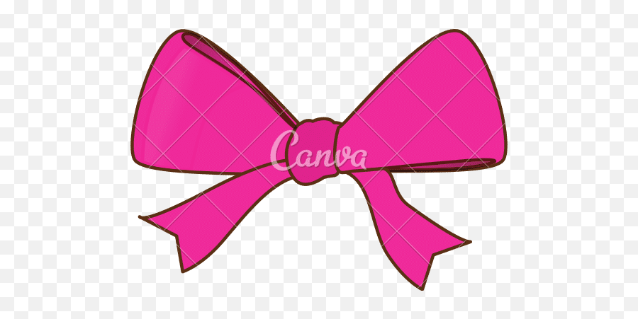 Ribbon Bow Icon Image - Canva Solid Png,Pink Bow Icon