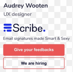 Scribe - Email signature made smart u0026 sexy Language png