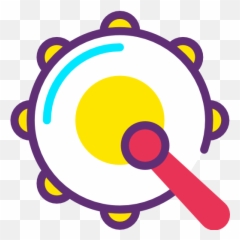 Free Icon Tambourine - Vector png