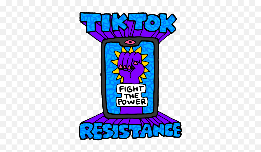 Tiktok Tik Tock Sticker - Tiktok Tik Tock Tiktok Resistance Tik Tok Stickers Gif Png,Morph Effect On Tiktok Icon