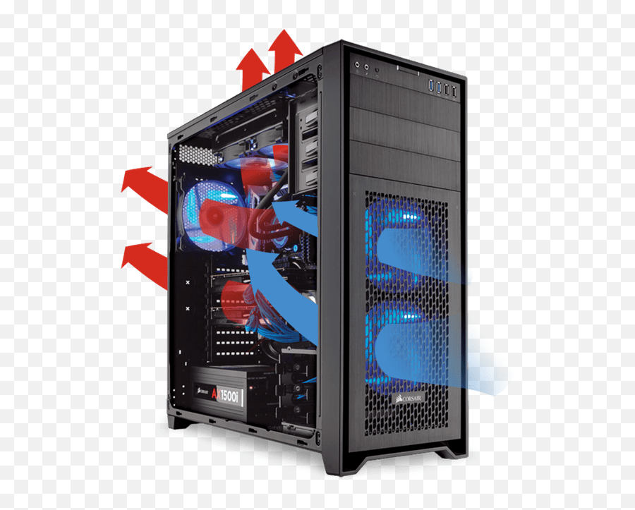 How Many Fans Does A Gaming Pc Need Spearblade - Pc Case Air Flow Png,Airflow Icon 15 Fan