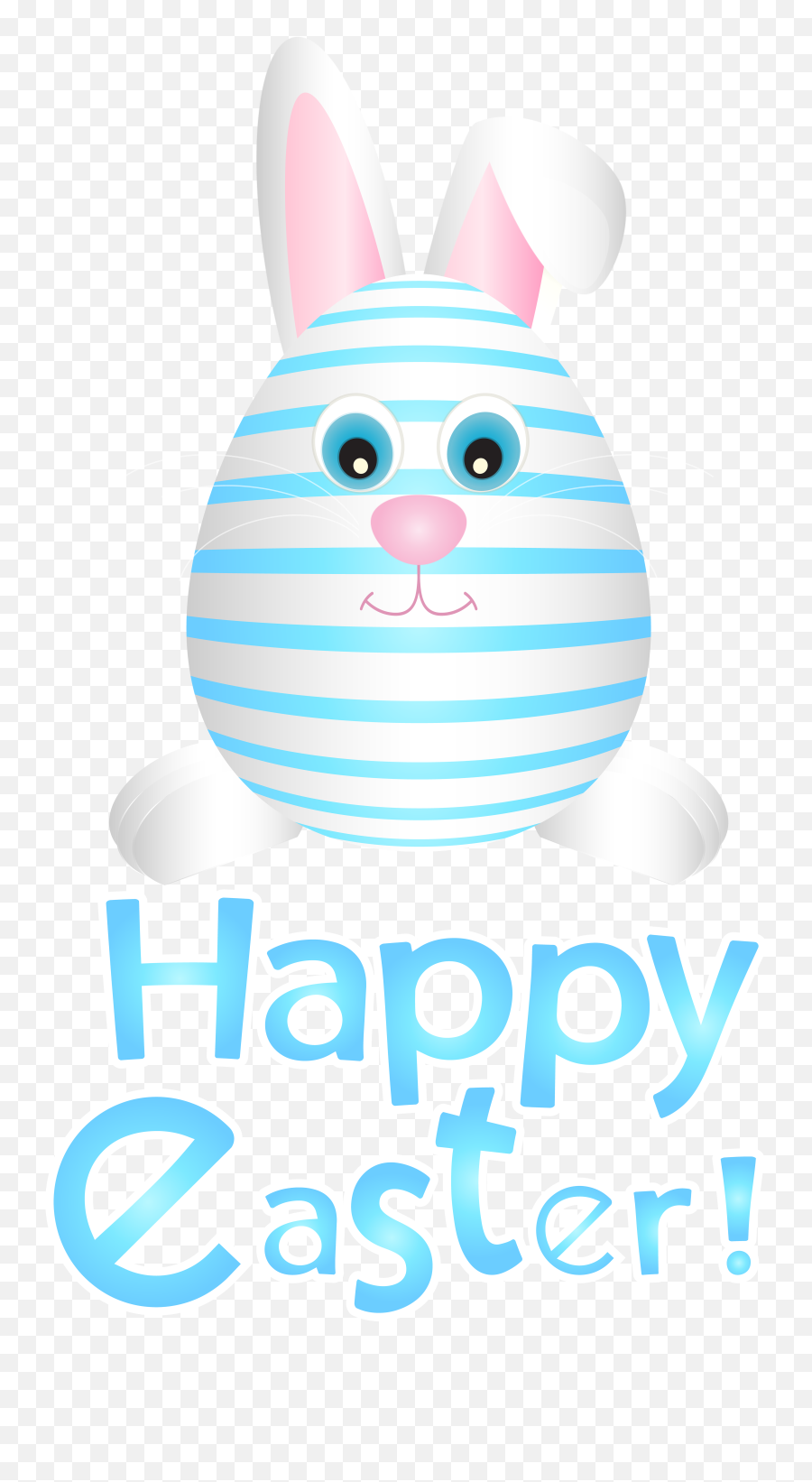Download Blue Easter Transparent Paper Egg Bunny Clipart Png - Cartoon,Easter Egg Transparent