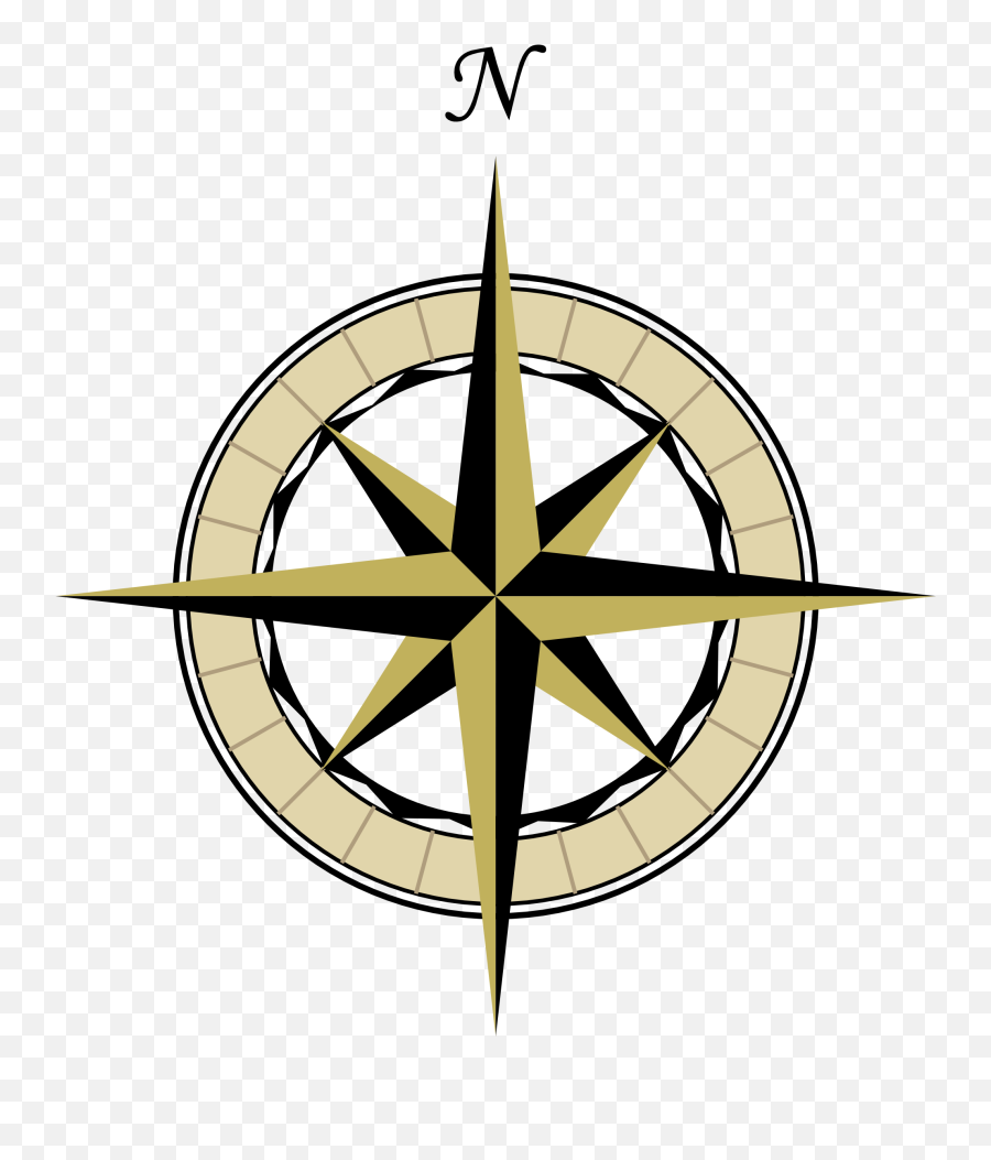 Free Compass Rose Transparent Download - North On A Compass Png,Compass Transparent Background