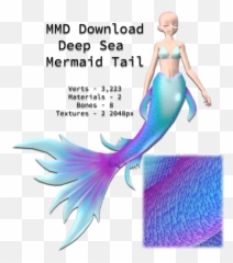 Download Dl Deep Sea Mermaid Tail By Clairndikebar - Blog Mmd Mermaid Tail Png,Mermaid Tail Png