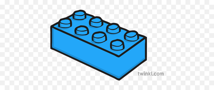 Lego Brick Blue Illustration - Twinkl Child Kicking Ball Illustration Png,Lego Blocks Png