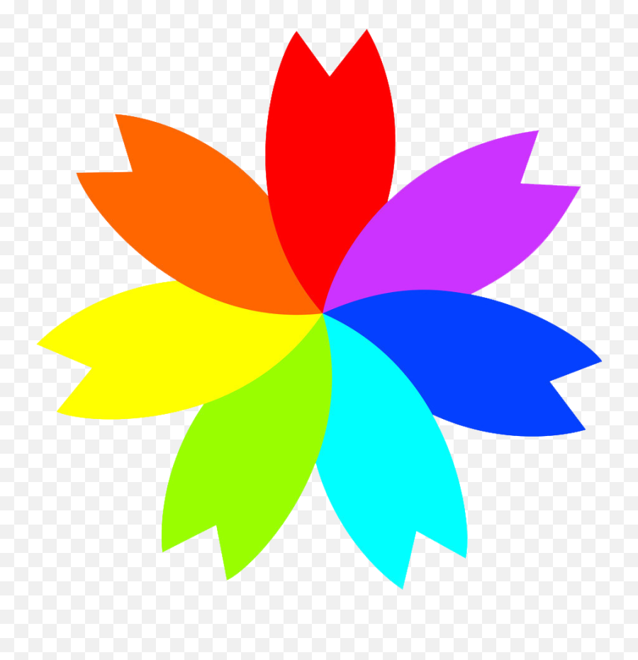 Seven - Flower With Seven Petals Png,Flower Petals Png