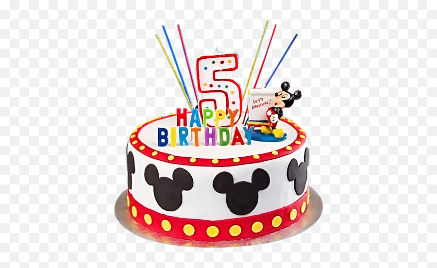 Mickey Mouse Birthday Cake Png Image - Cake Mickey Mouse Png,Mickey Mouse Birthday Png