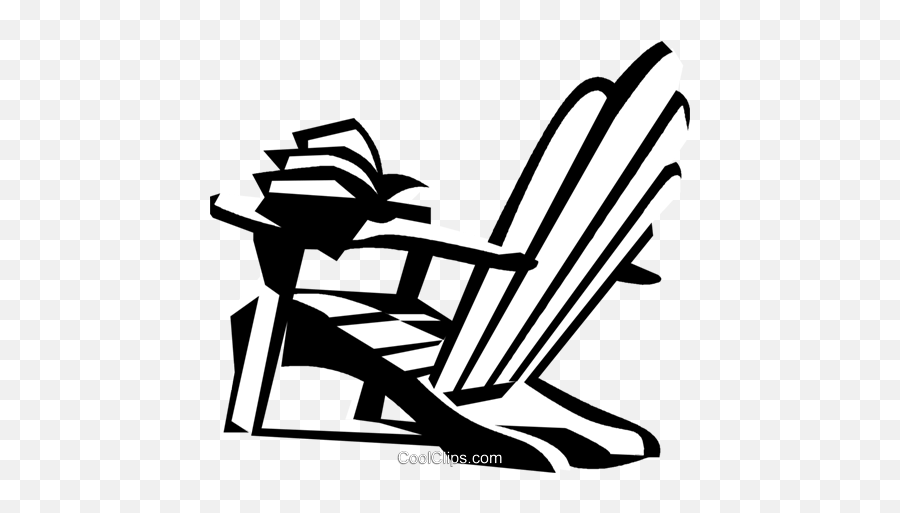 Beach Chair Royalty Free Vector Clip Art Illustration - Beach Chair Clip Art Png,Beach Chair Png